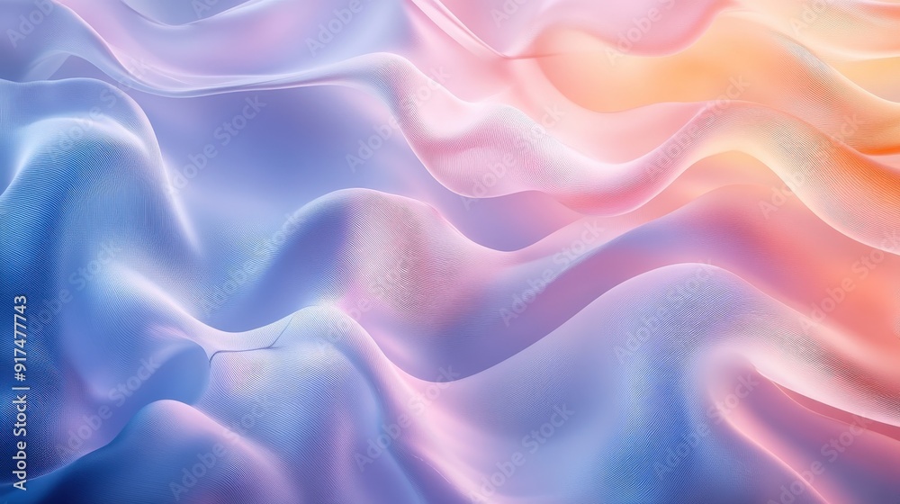 Fototapeta premium Elegant minimalistic background with fine lines and capillary effects, blending abstract illustration with Chinese porcelain influences, featuring gradient translucent-glass melt and light