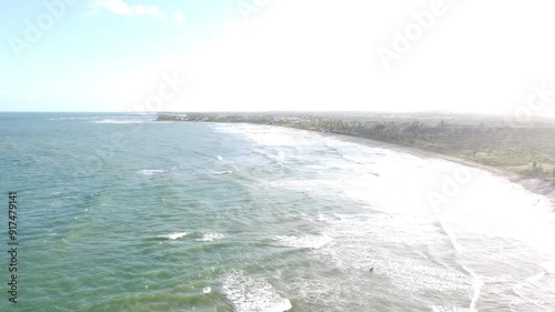 Belezas naturais do mar de Itacimirim na Bahia photo