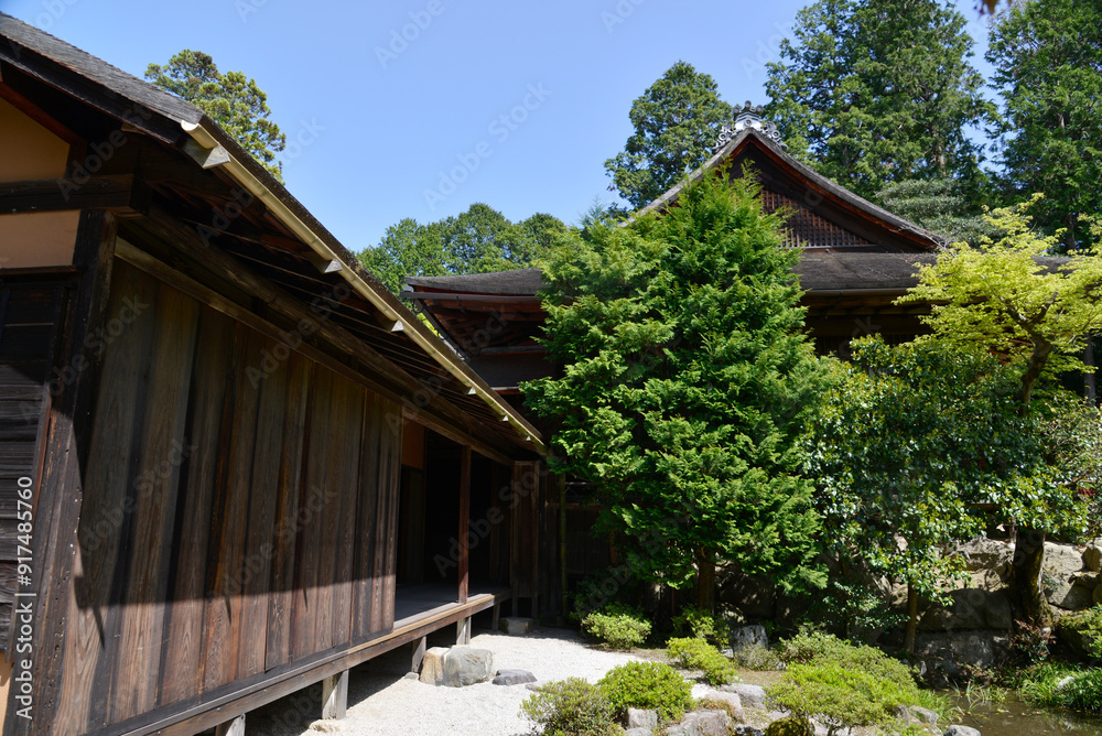 Fototapeta premium 修学院離宮 中離宮の楽只軒と客殿 京都市左京区修学院