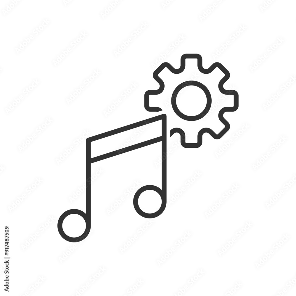 Music Setting Icon Music Setting Icon