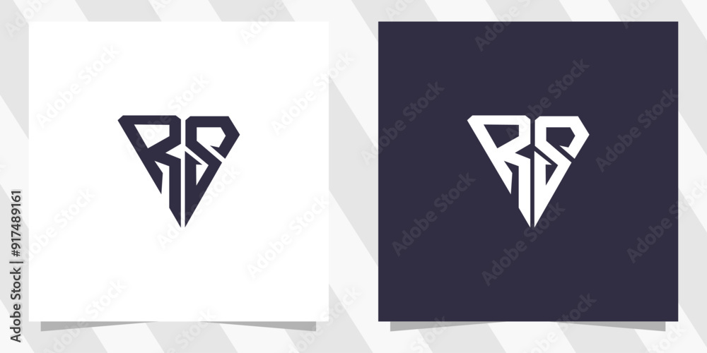 letter rs sr logo design vector letter rs sr logo design vector