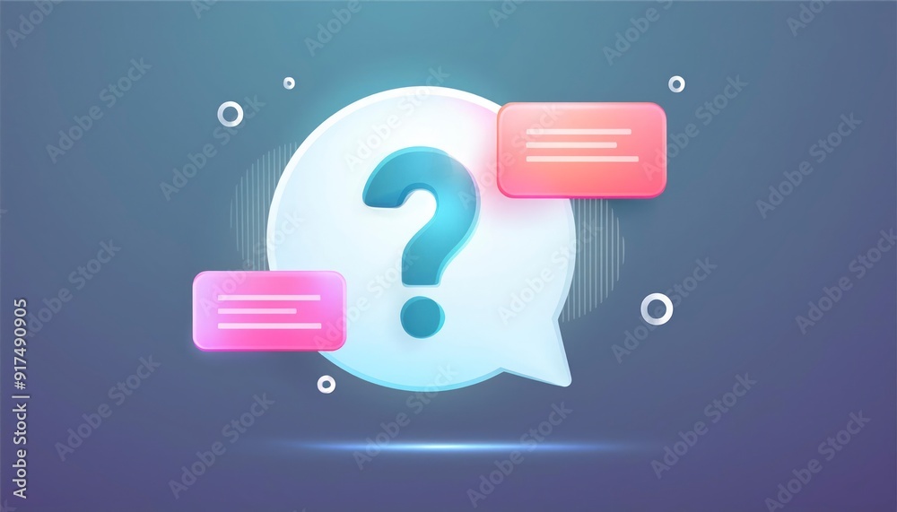 Question mark and speech bubble background Question mark and speech bubble background