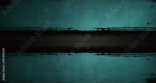 Seamless Glowing green black blue grainy background dark noise texture banner poster backdrop design copy space. Dark matte background with space for design. Toned fabric surface. Template. Empty