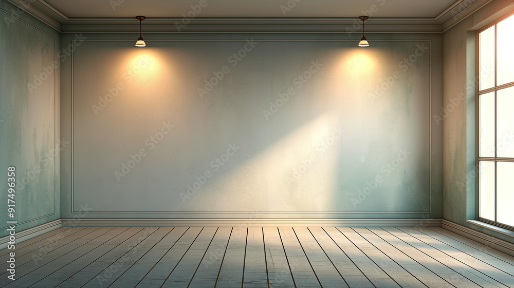 custom made wallpaper toronto digitalBlank background spotlights wall and floor, falling light, mixed colors, lantern reflection beige brown green pink purple dynamic energy. Product decoration, advertising presentation banners.