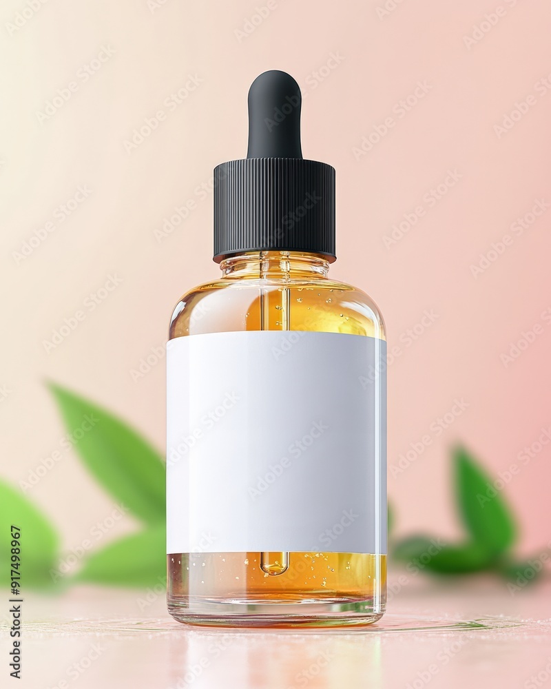 Fototapeta premium Dropper Bottle cosmetic mockup