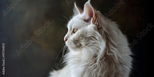The most beautiful cat in the world Light blue eyes long hair in 
