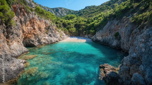 Secluded Cove with Crystal Clear Waters