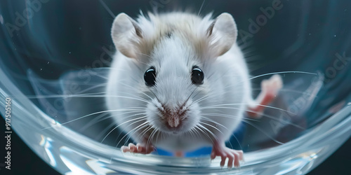 Adorable Rat in Outdoor Habitat
