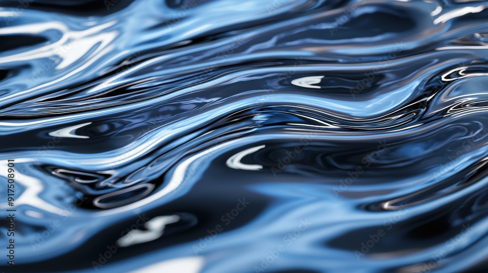 abstract fluid motion of dark and light blue waves abstract fluid motion of dark and light blue waves
