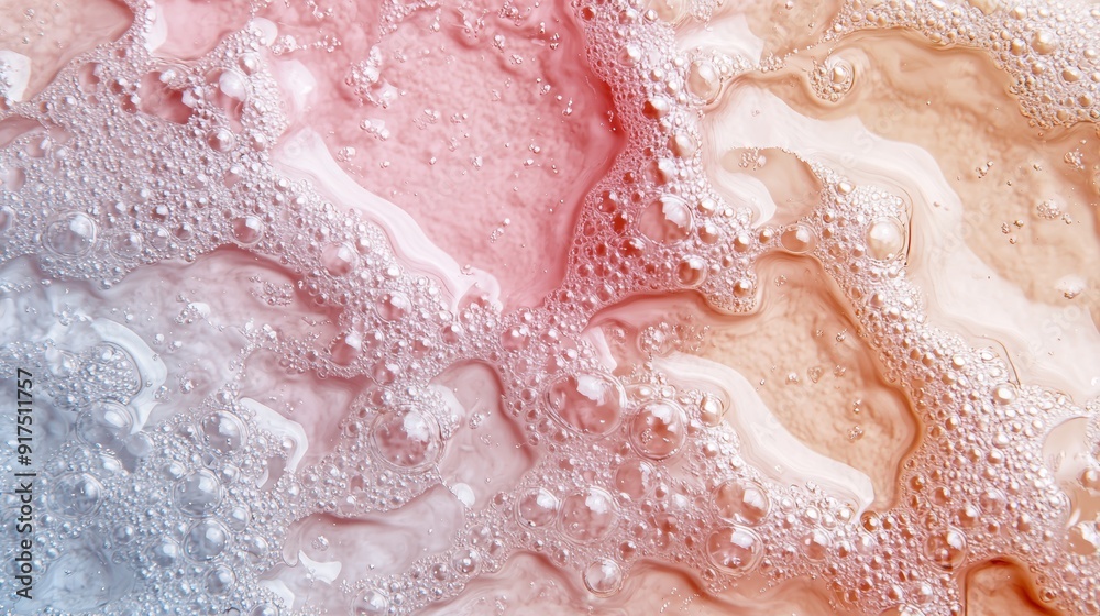 Obraz premium abstract bubbly pink and beige background