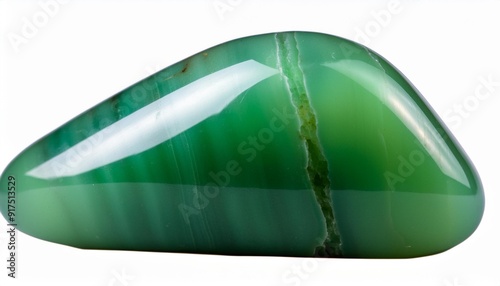 polished green nephrite jade mineral gem stone