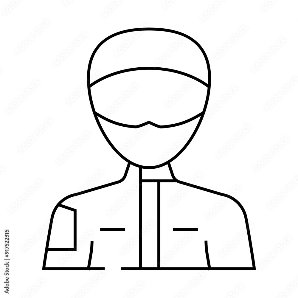motorsport athlete line icon vector. motorsport athlete sign. isolated contour symbol black illustration motorsport athlete line icon vector. motorsport athlete sign. isolated contour symbol black illustration