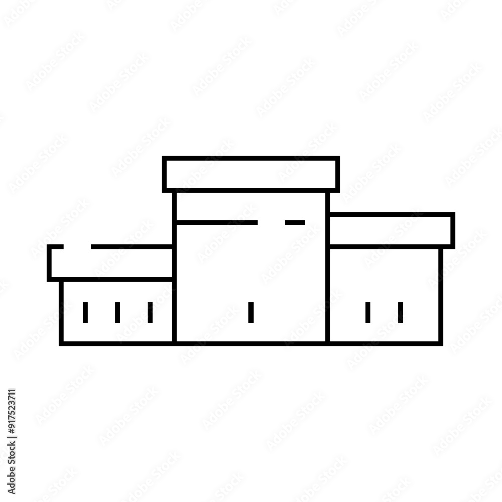pedestal for winners in competition line icon vector. pedestal for winners in competition sign. isolated contour symbol black illustration pedestal for winners in competition line icon vector. pedestal for winners in competition sign. isolated contour symbol black illustration