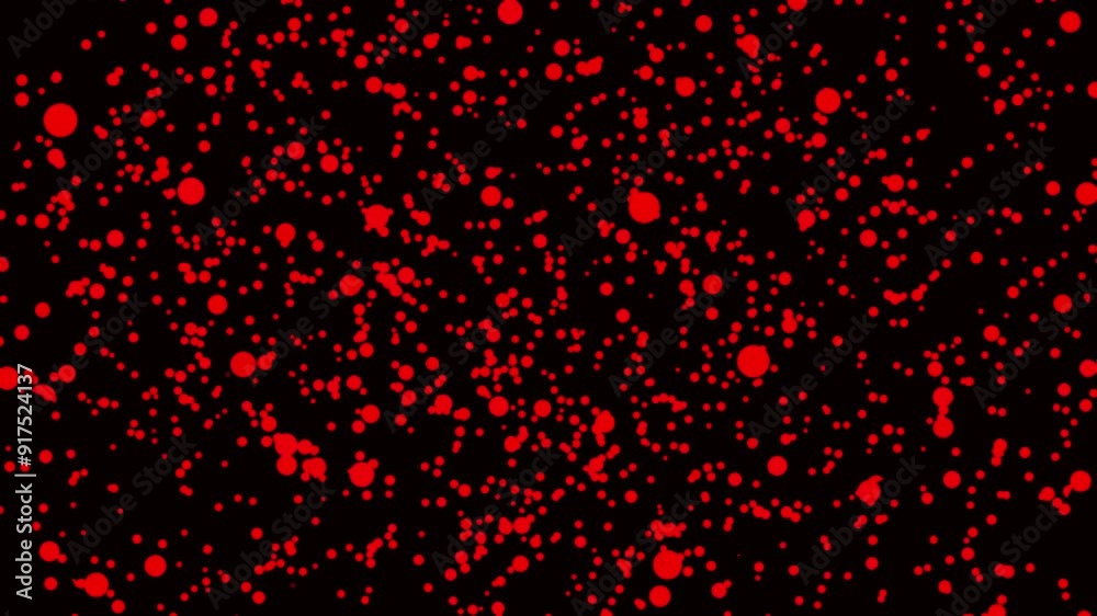 Animation of a red ball moving irregularly and floating on a black background. abstract Animation of a red ball moving irregularly and floating on a black background. abstract