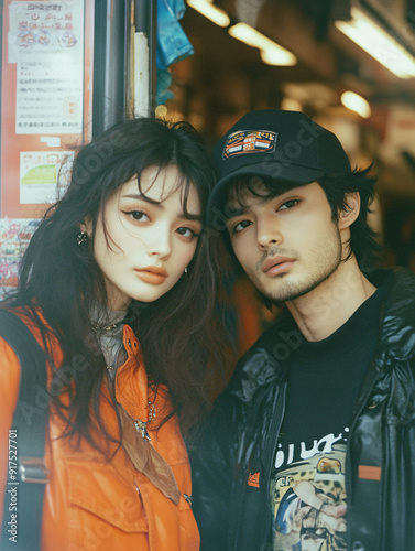 Japan Tokyo Street Fashion, snapshot, ig photo, polaroid style photo