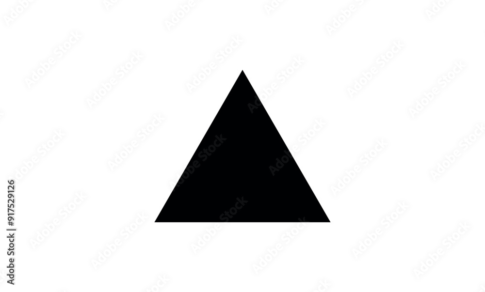 Equilateral triangle in mathematics. Up arrow triangle line vector icon. Equilateral triangle in mathematics. Up arrow triangle line vector icon.