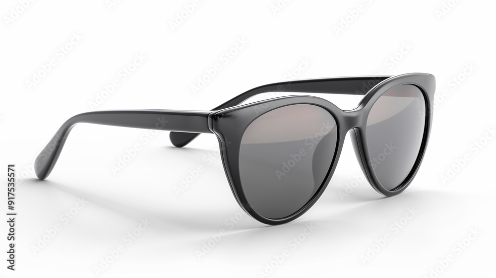 Sleek black cat-eye sunglasses on a white background, highlighting the classic and sophisticated design, perfect for a timeless fashion statement. Sleek black cat-eye sunglasses on a white background, highlighting the classic and sophisticated design, perfect for a timeless fashion statement.
