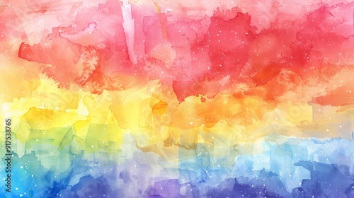 abstract rainbow watercolor background