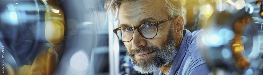 Man with a beard and glasses Man with a beard and glasses