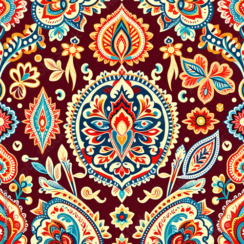 pattern with flowers, seamless floral pattern