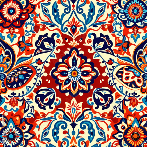 pattern with flowers, seamless floral pattern