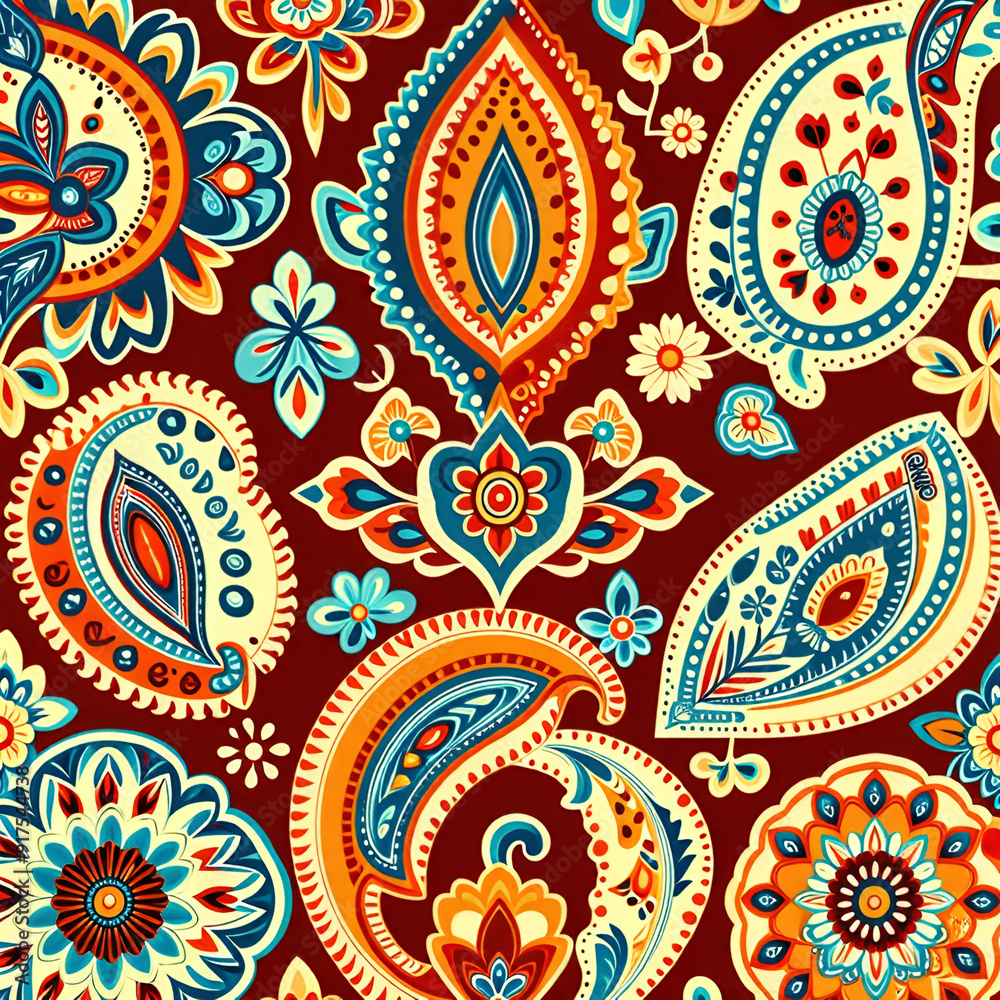 pattern with flowers, seamless floral pattern