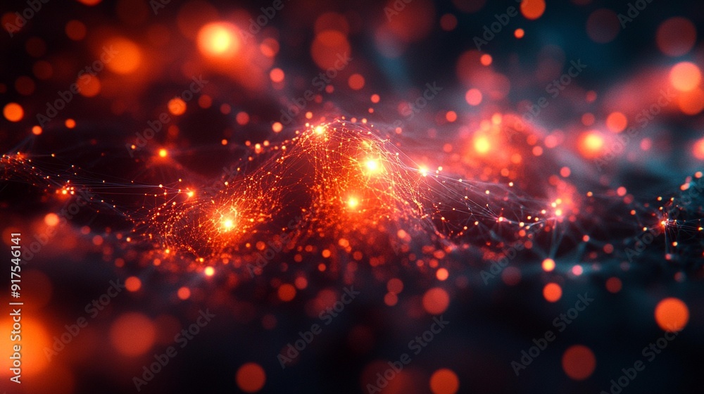 Digital 3D Abstract Background with Copy Space, Ideal for Technology, Network, and Scientific Imagery, Generative AI Digital 3D Abstract Background with Copy Space, Ideal for Technology, Network, and Scientific Imagery, Generative AI