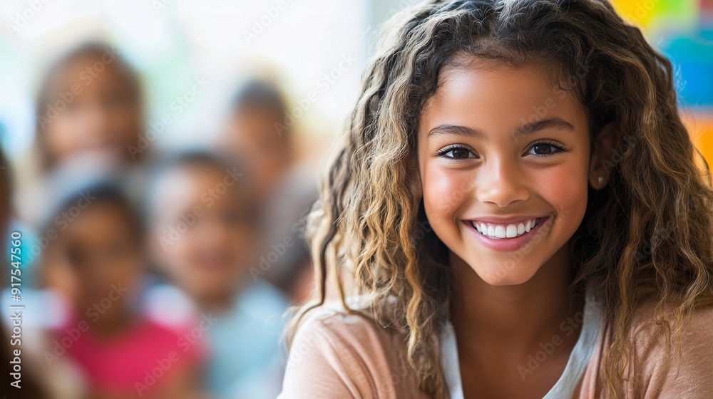 Happy Young Girl Smiling. Happy Young Girl Smiling.