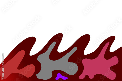 red paint splashes
