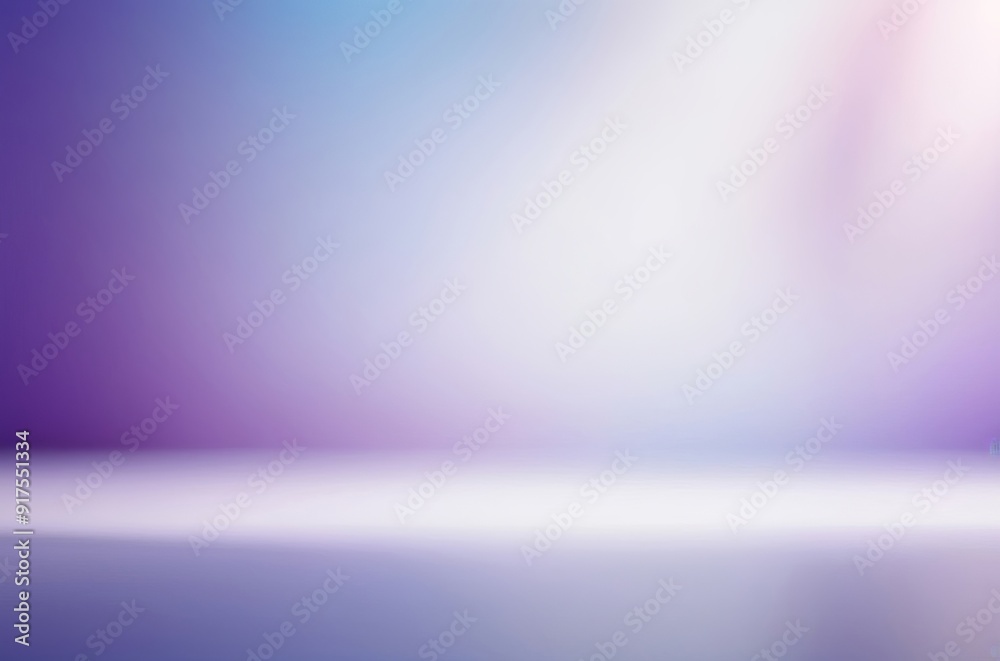 Fototapeta premium Softly Blurred Purple, Blue, and White Background with Shadows for Product Showcase. Made with Generative AI Technology