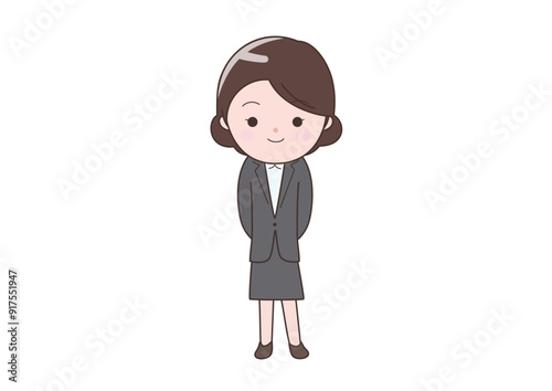 立っているビジネスウーマン