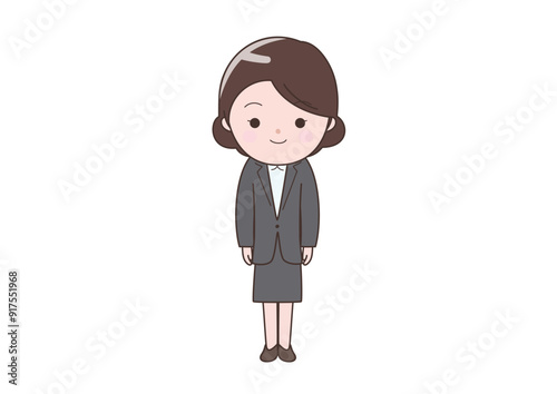 立って「いいね」ビジネスウーマン