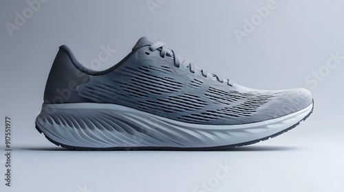 19. A stylish and comfortable pair of running shoes with a sleek design photo