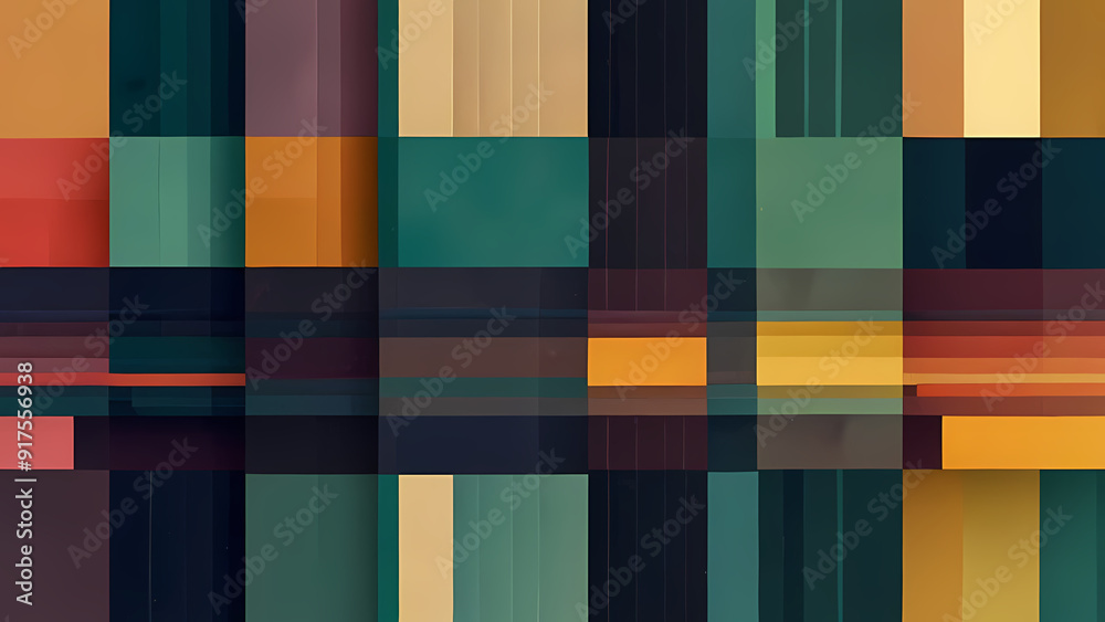 abstract illustration background with a theme of squares, using a mix of vibrant and muted colors abstract illustration background with a theme of squares, using a mix of vibrant and muted colors