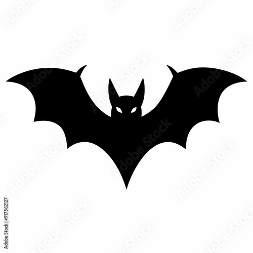 Wallpaper Mural Halloween bat isolated on white background, halloween bat vector illustration, bird on a branch vector art, bats silhouette, bird vector icon, bats on a branch line art, eps Torontodigital.ca