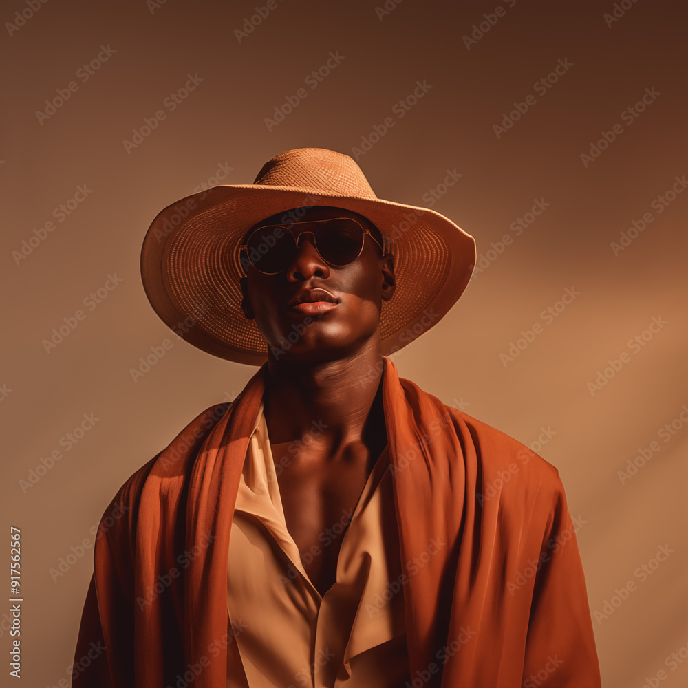 Stylish black man photoshoot for a casual streetwear fashion brand Stylish black man photoshoot for a casual streetwear fashion brand