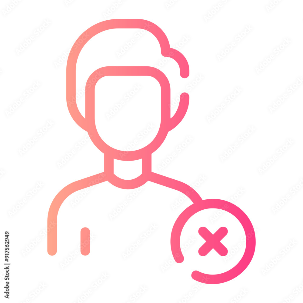 layoff gradient icon layoff gradient icon