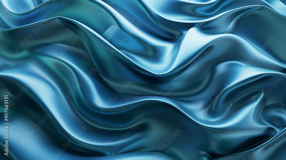 3D Abstract Ripples: Rippling 3D abstract shapes with a sense of fluid motion, with copy space 3D Abstract Ripples: Rippling 3D abstract shapes with a sense of fluid motion, with copy space