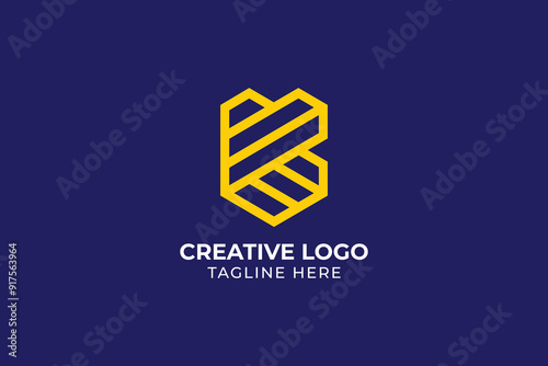 King shield logo design with initial K is modern and luxurious, Abstract line initial letter K shield logo design