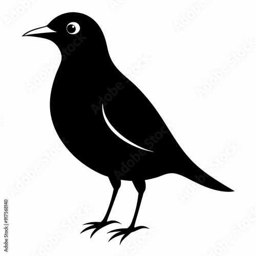 lark isolated on white background, lark vector illustration, bird on a branch vector art, lark silhouette, bird vector icon, Ducks on a branch line art, eps
