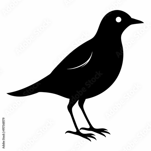 lark isolated on white background, lark vector illustration, bird on a branch vector art, lark silhouette, bird vector icon, Ducks on a branch line art, eps
