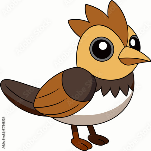 lark isolated on white background, lark vector illustration, bird on a branch vector art, lark silhouette, bird vector icon, Ducks on a branch line art, eps
