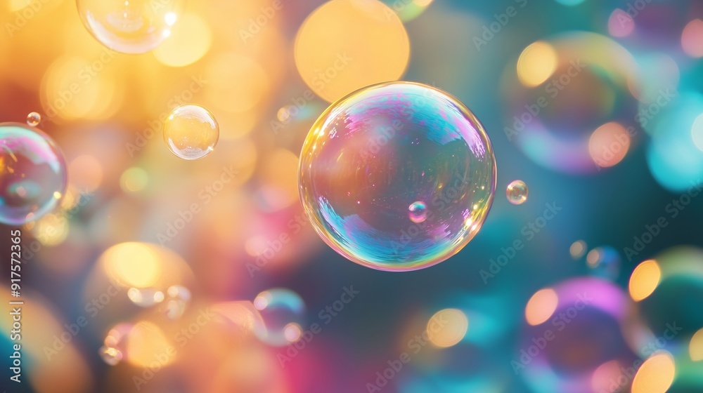A Captivating Collection of Colorful Floating Bubbles A Captivating Collection of Colorful Floating Bubbles