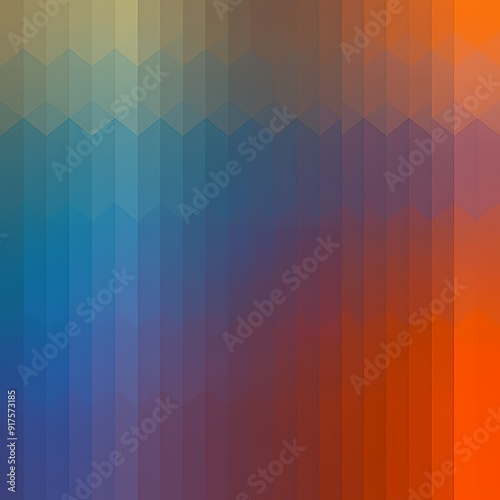 Thermal Vision: Heat Map Abstraction. Pixelated gradient from cool blues to warm oranges, resembling thermal imaging