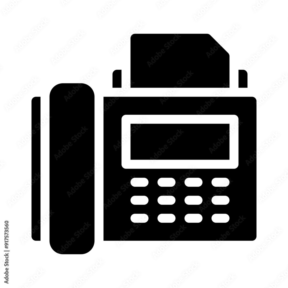 fax glyph icon fax glyph icon