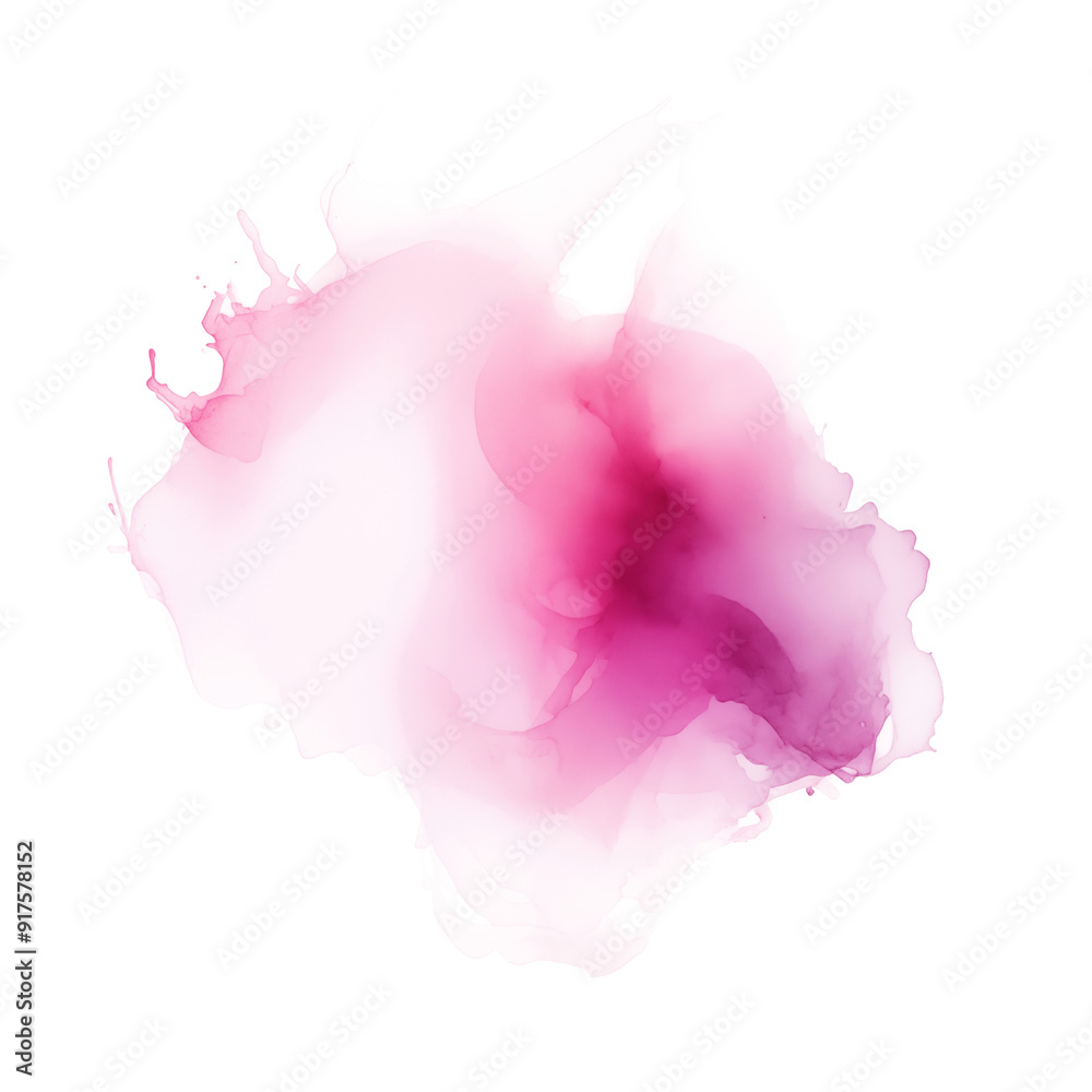 Ink splash of magenta color on a transparent background Ink splash of magenta color on a transparent background