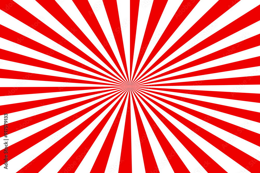 Fototapeta premium Red Sunburst for the background. flag of japanese. The rising sun..