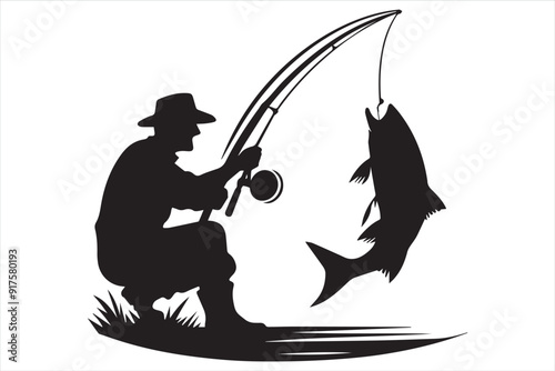 fishing silhouette  bundle