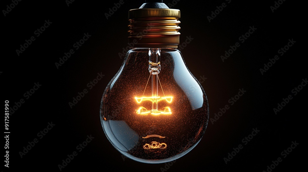 Technology Light Bulb Glowing in the Dark, Ideal for Innovation and Tech Imagery, Generative AI Technology Light Bulb Glowing in the Dark, Ideal for Innovation and Tech Imagery, Generative AI