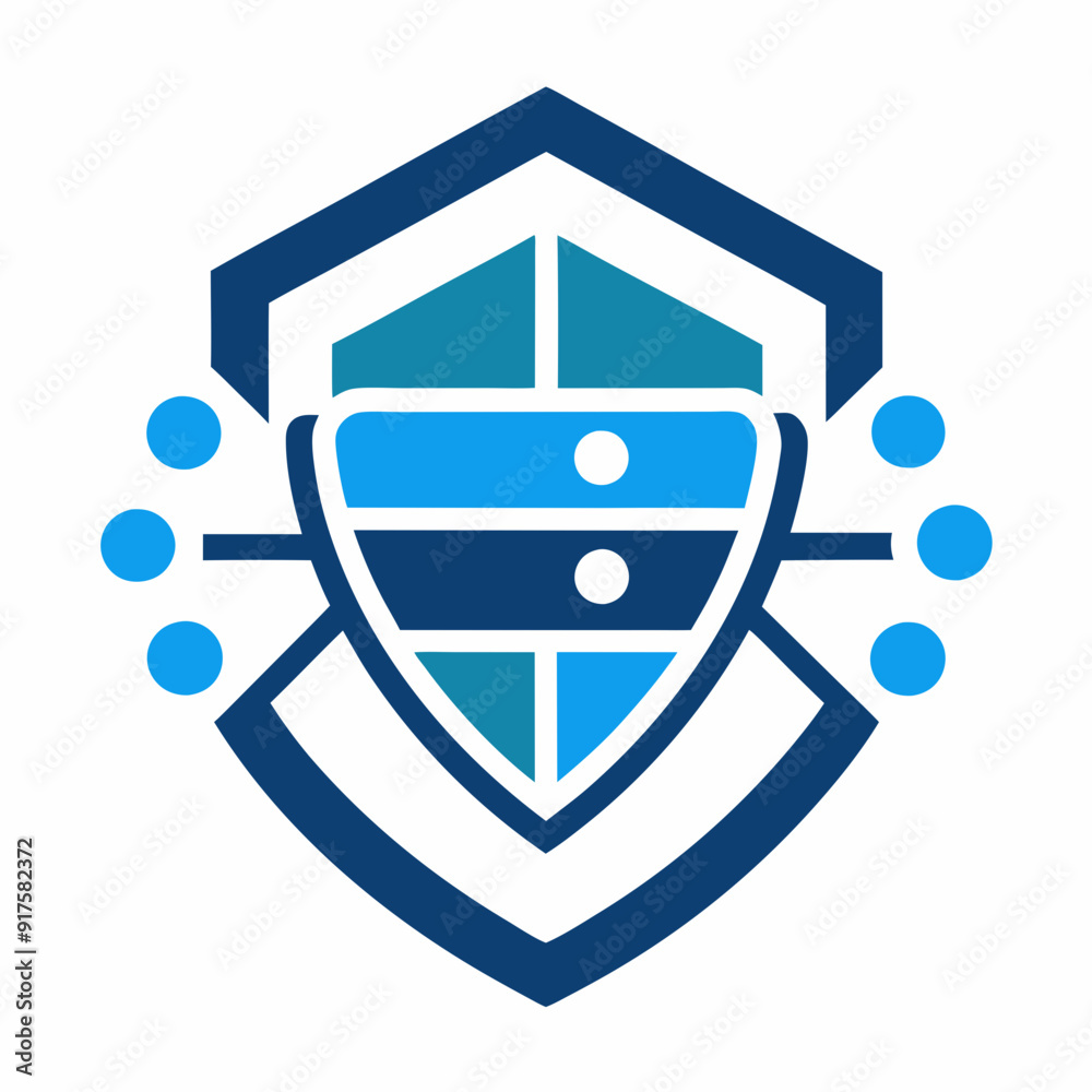 IT Network Security logo design vector art Illustration IT Network Security logo design vector art Illustration